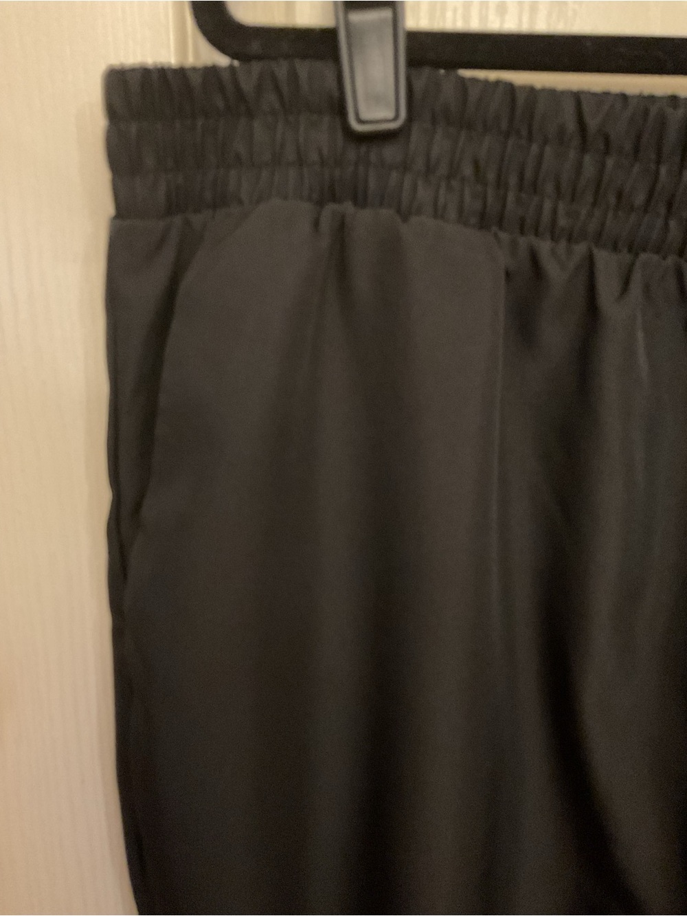 Woman Within Black Dress Pants with Bright Sheen 24W Elastic Waist - Picture 7 of 9